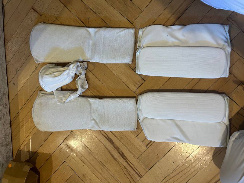 Кимоно для карате с перчатками, ракушкой и поясом 4