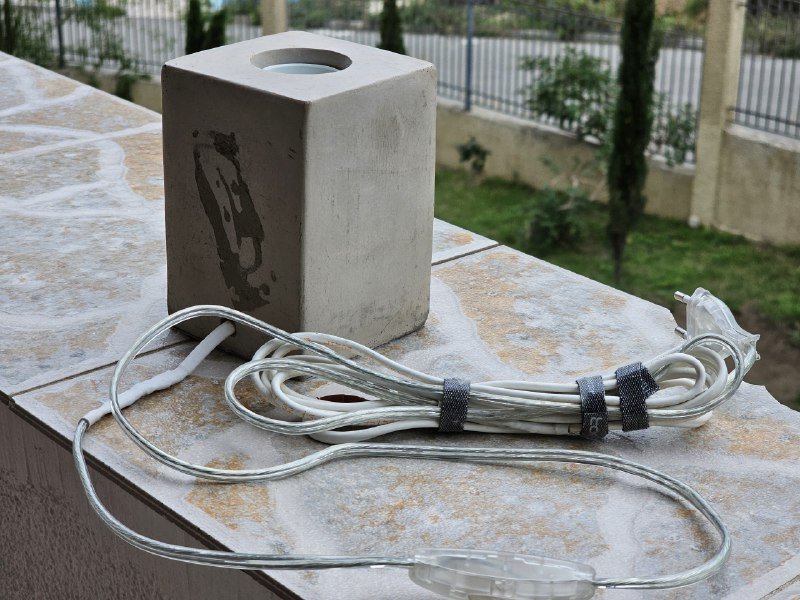 Торшер настольная лампа бетонный под E27 4