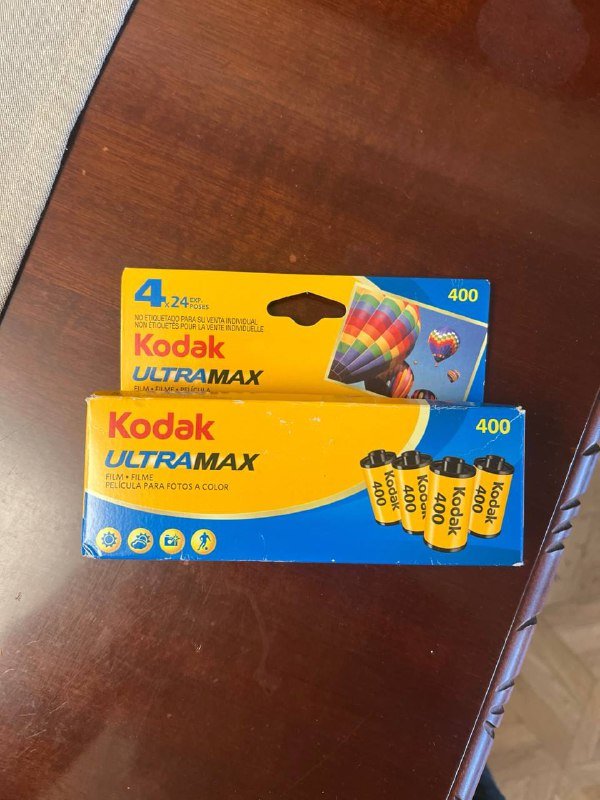 Пленка 35мм Kodak Ultramax для пленочной мыльницы