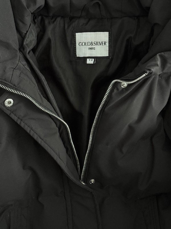 Женская куртка Gold & Silver черная зимняя 6