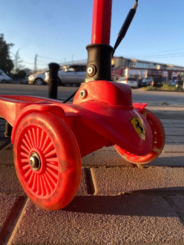 Детский самокат спортивный красный 2