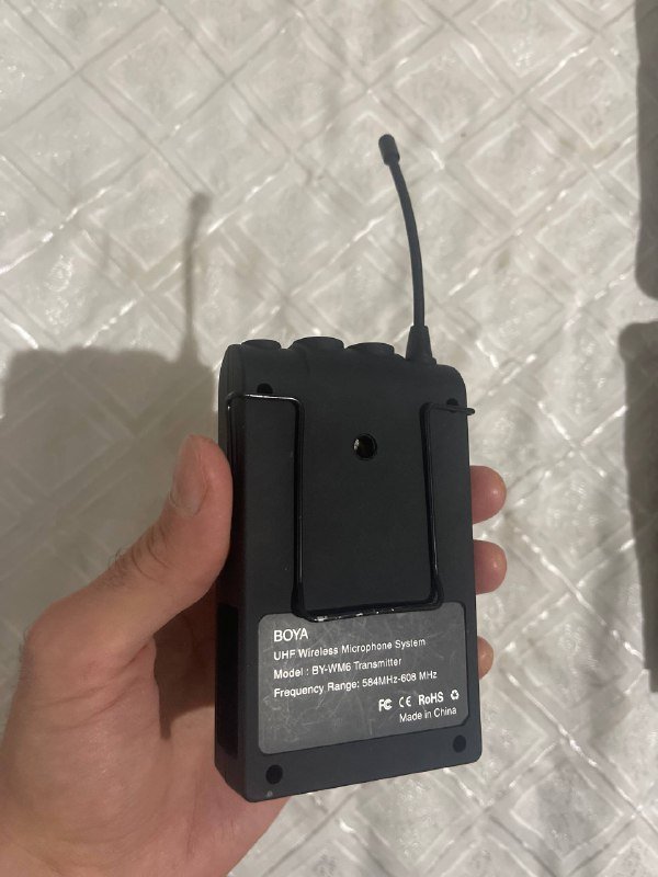 Радио-петличка микрофон Boya mono UHF 2