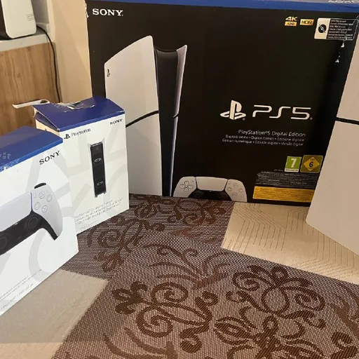 PlayStation 5 Digital Edition, контроллеры, зарядная станция