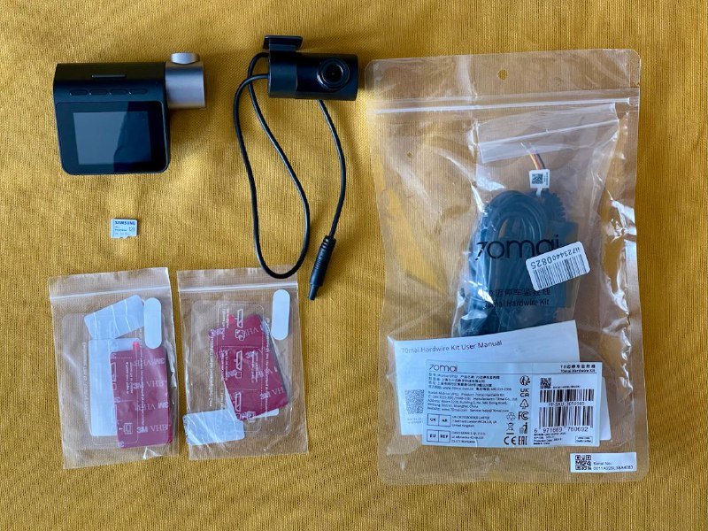 Видеорегистратор 70mai a500s Pro Plus с камерой и аксессуарами