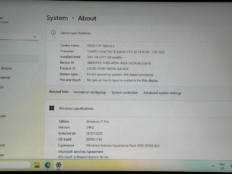 Ноутбук Lenovo L390 Intel Core i5 24ГБ 256ГБ SSD 2