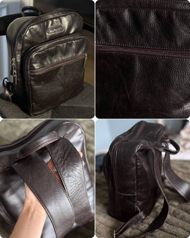 Мужской кожаный рюкзак Carlo Gattini