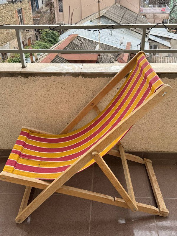 Раскладной шезлонг кресло для балкона 2