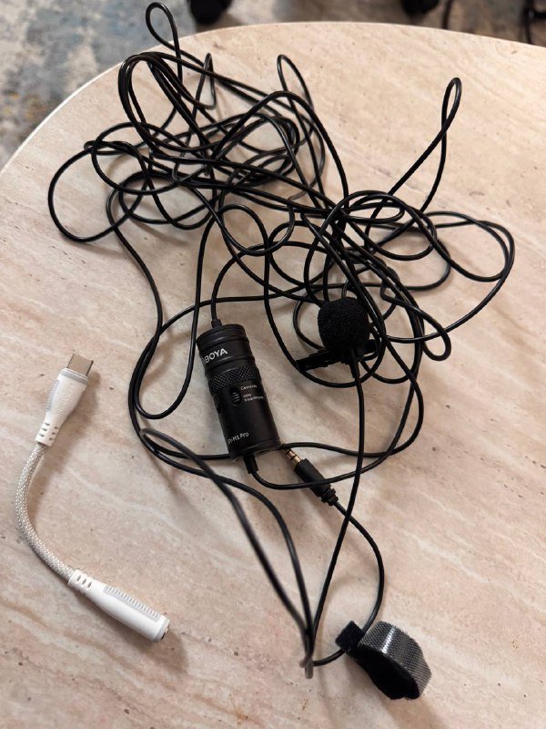 Микрофон петличка BOYA BY-M1 Pro с переходником type-c