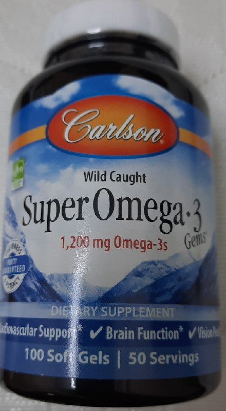 Омега-3 78 капсул Carlson Super Omega-3