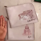 Большой зонт, косметички, пластиковые вешалки 5