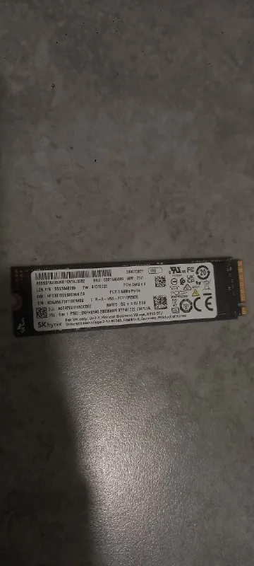 SSD 1 TB, RAM 16 GB DDR4 3200 1
