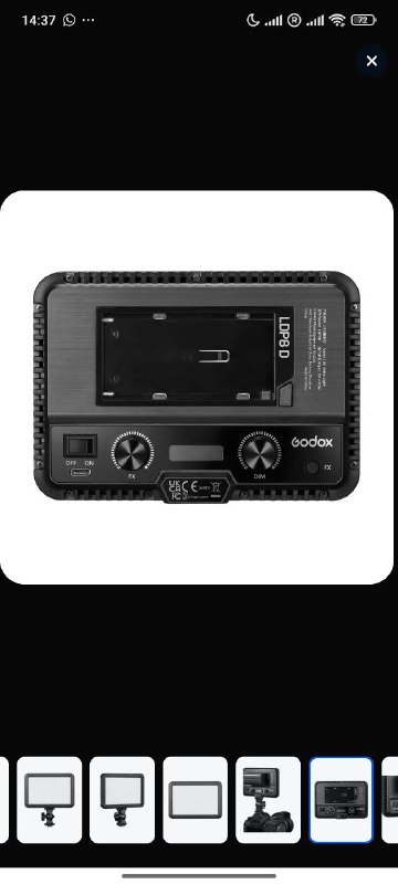 Светодиодный осветитель Godox LDP8D накамерный 2