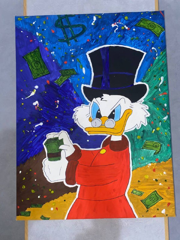 Картина с изображением Скруджа Макдака
