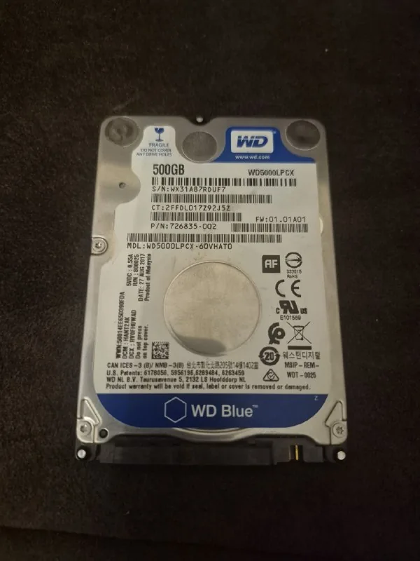 Жесткий диск для ноутбука 500GB SATA 1