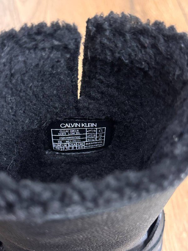 зимние кожаные сапоги Calvin Klein 4