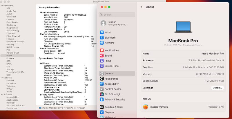 MacBook Pro 2017 i5 8GB 256GB 5