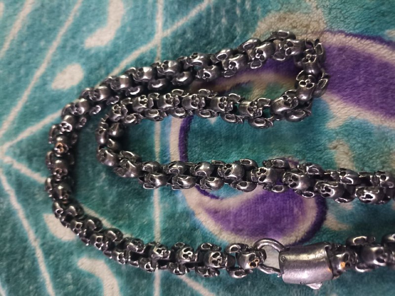 Skull chain heavy duty steel 3