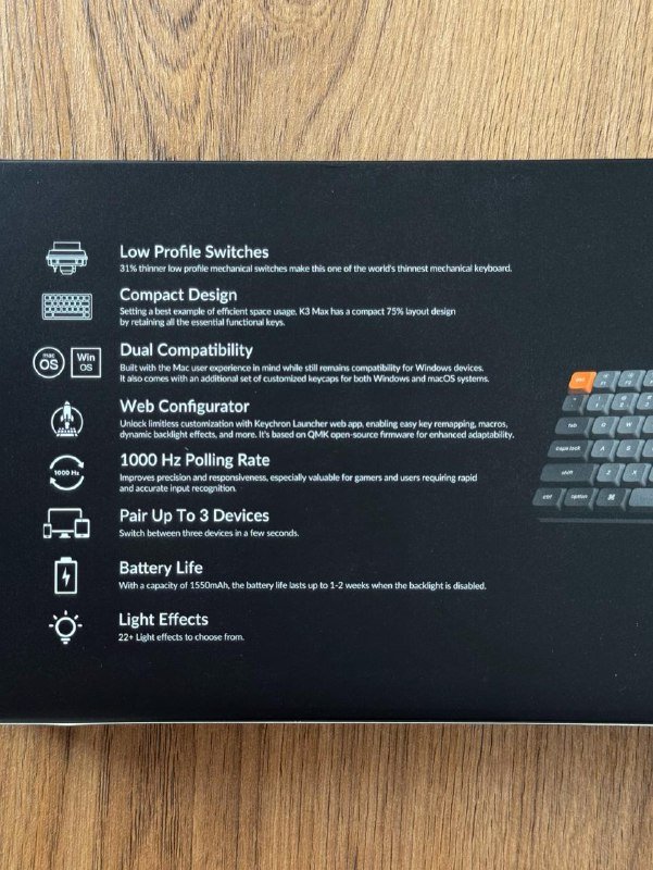 Keychron K3 Max клавиатура, Keychron M3 мышь комплект 6