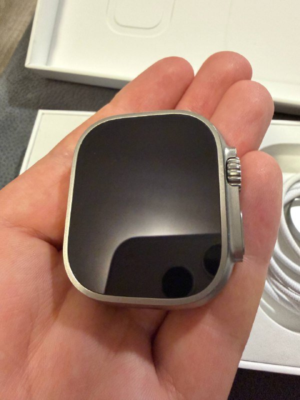 Apple Watch Ultra 2 49mm Titanium, ремешок Green/Gray Trail Loop