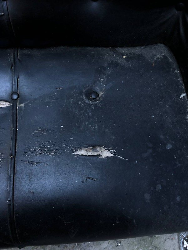 Кожаный диван под реставрацию 4