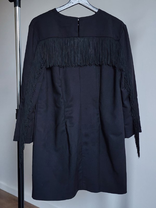 Платья Zara, размер S, хлопок, полиэстер, эластан, бахрома 6