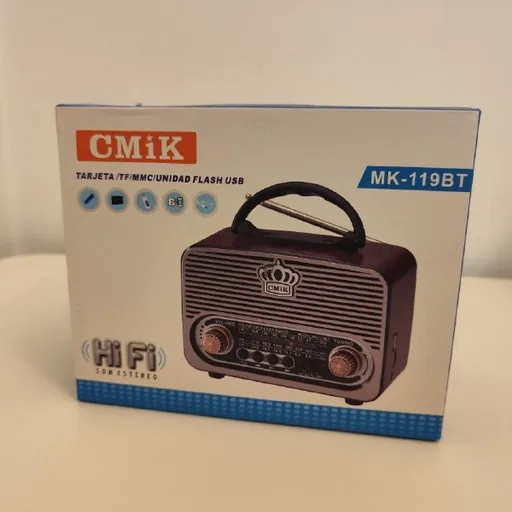 Радио FM AM SW транзистор USB ретро-колонка CMiK mk-119bt