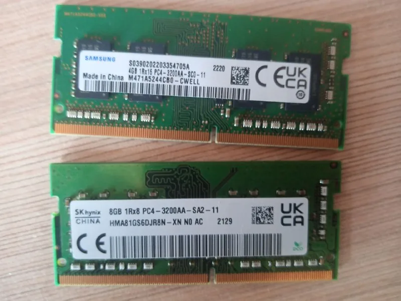 Оперативная память для ноутбуков 4 и 8 GB DDR4 3200