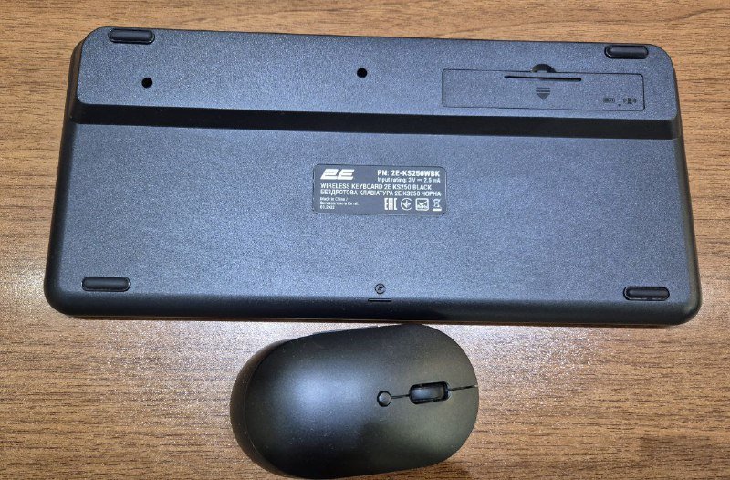 Беспроводная клавиатура 2E KS250 Slim EN/Cyrillic 9