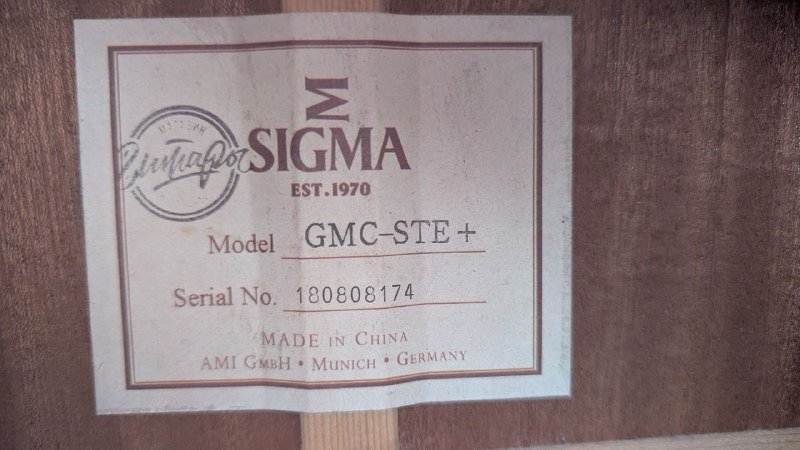 Электро акустическая гитара Sigma GMC-STE+ 5