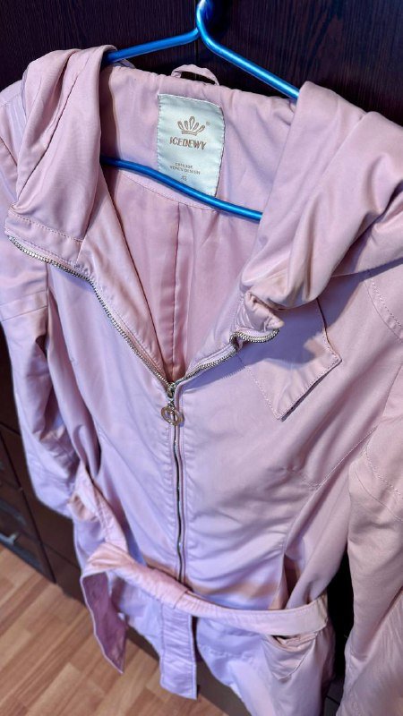 Легкая ветровка пыльная роза размер 48 3