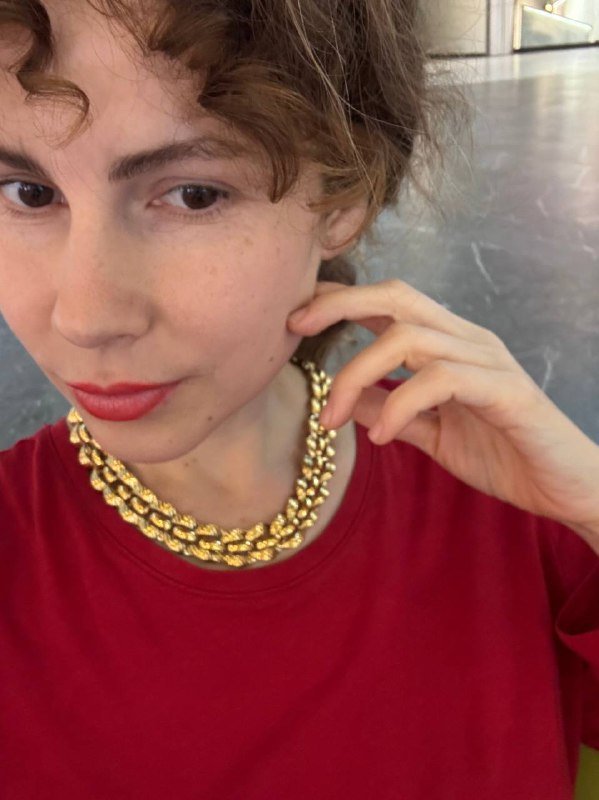 Винтажные цепи MONET золотые 4