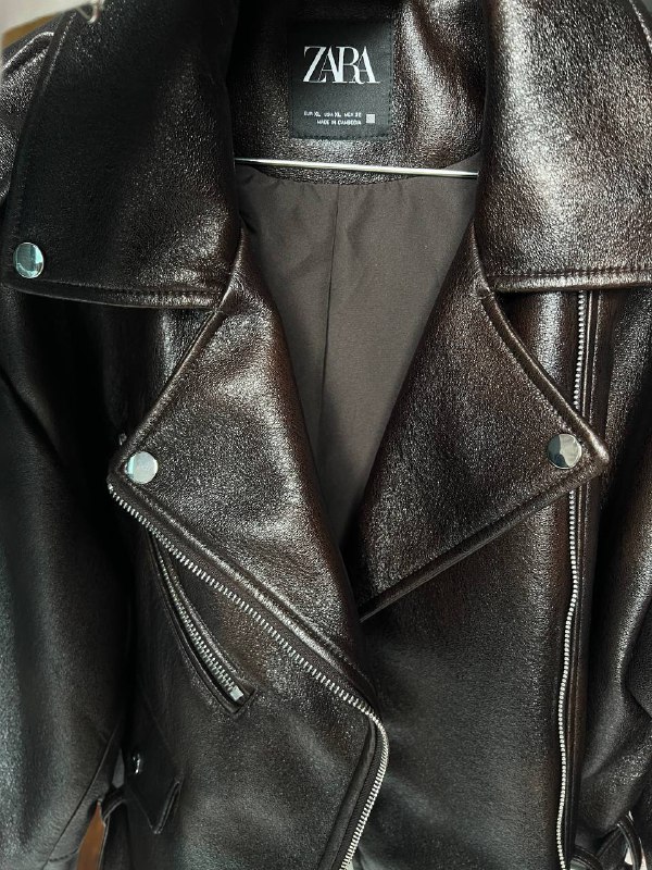 коричневая куртка ZARA oversized 5