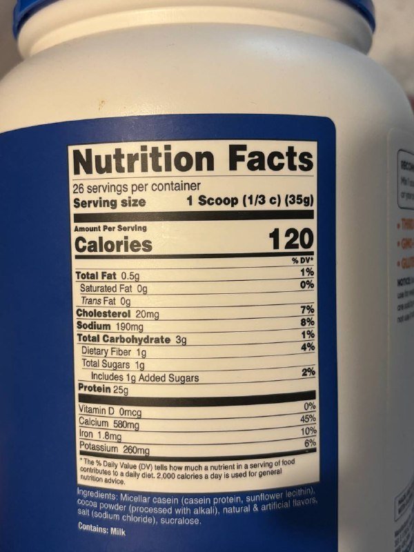 Казеиновый протеин Nutricost 2lb 2