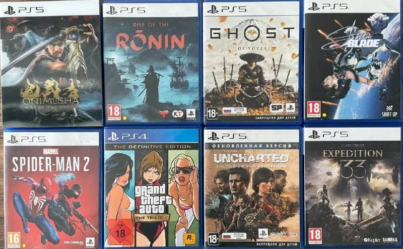 Игры на дисках для PlayStation 5 и PS4