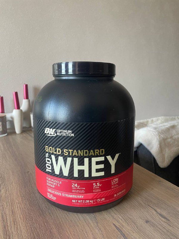 Optimum Nutrition Gold Whey порошок клубничный