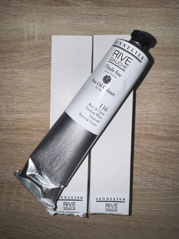 Масляная краска Sennelier Rive Gauche, белила титановые