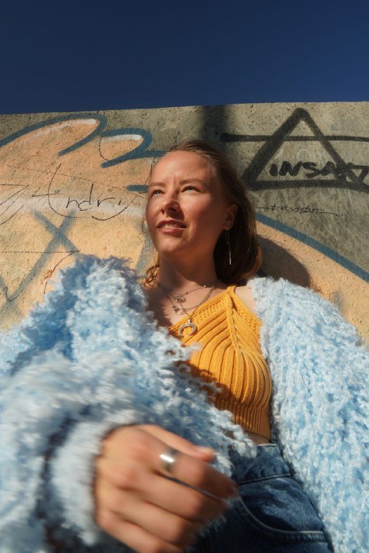 Шуба йети небесно-голубая унисекс S-L