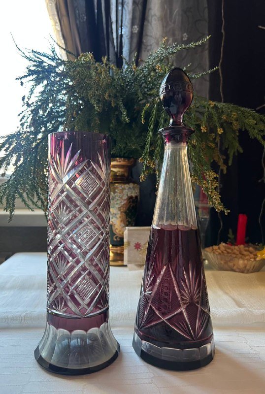 Ваза хрустальная, Графин хрустальный