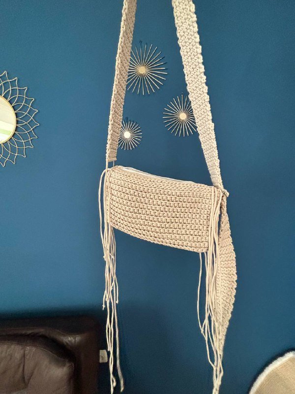 Плетеная сумочка хэнд мейд в стиле бохо