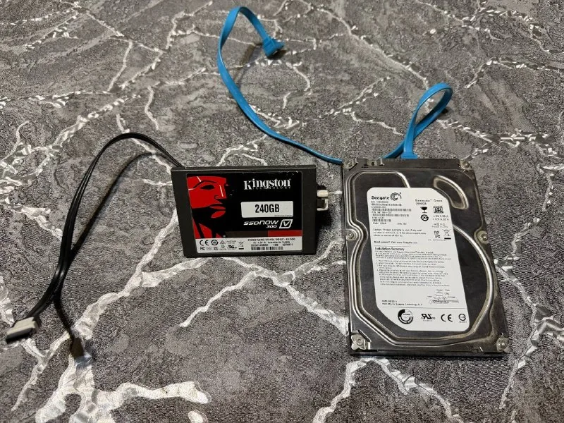 HDD 2 ТБ, SSD 240 ГБ, оперативная память, Wi-Fi адаптер, видеокарта, блок питания 1