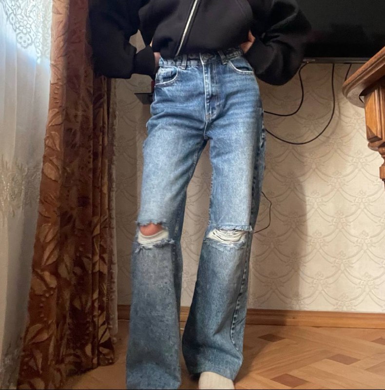 Джинсы wide leg размер 32 XS