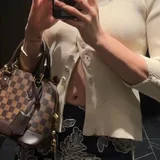 Брюки-палаццо ZARA, юбка-шорты ZARA, лоферы, кардиган Hugo Boss 6