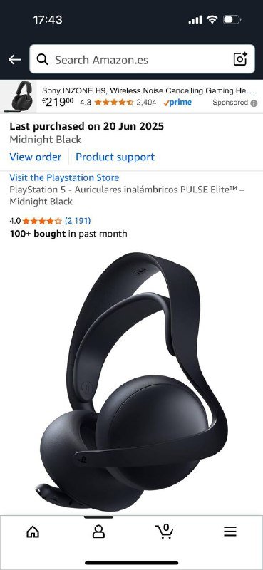беспроводные наушники Sony PS5 Pulse Elite 2
