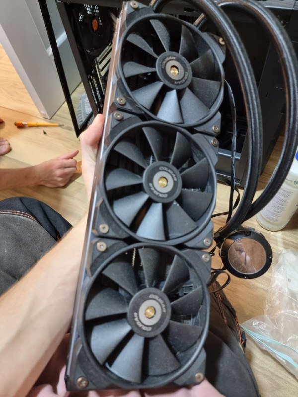 Процессор i5-13400, материнская плата Asus Rog Strix Z690-A, память, водянка, блок питания, корпус 4
