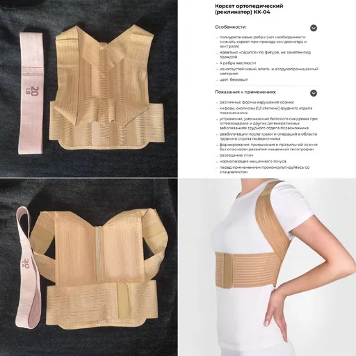 Корректор осанки Ecoten КК-04, фитнес-резинка 20 lb