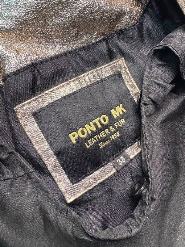 Куртка из натуральной кожи с напылением размер S-M 3