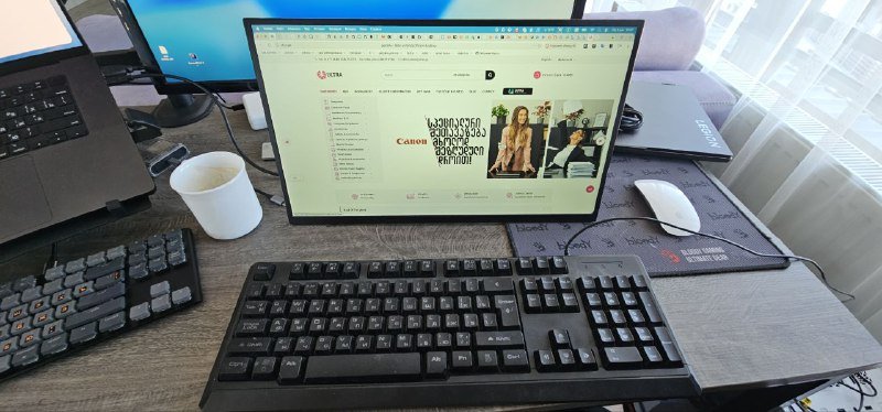 портативный монитор 18.5 дюймов FullHD