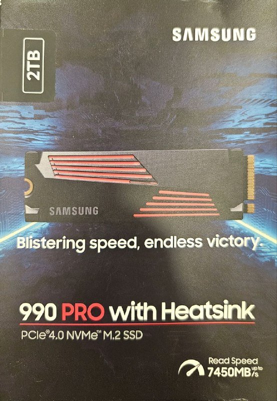 SSD Samsung 990 PRO 2TB with Heatsink