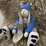 Текстильная игрушка зайка, плюшевая декоративная подушка 2
