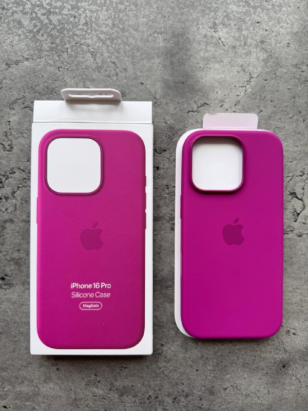 Оригинальный чехол Apple iPhone 16 Pro Silicon Case Fuchsia